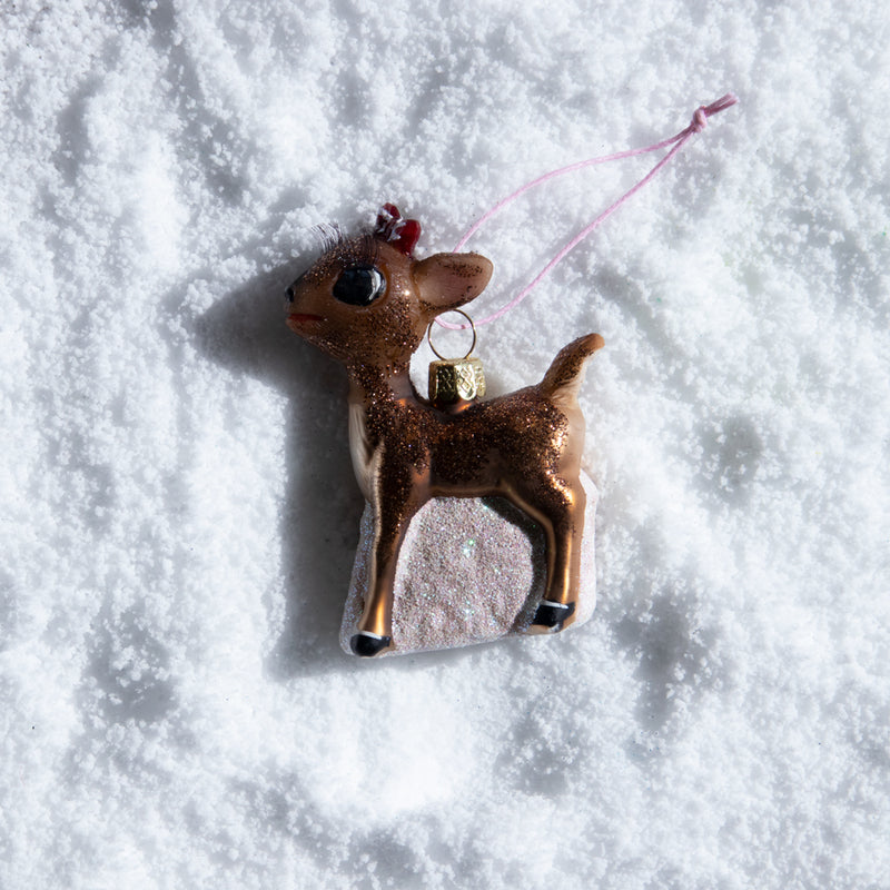 Christmas Ornament Ribbon Bambi
