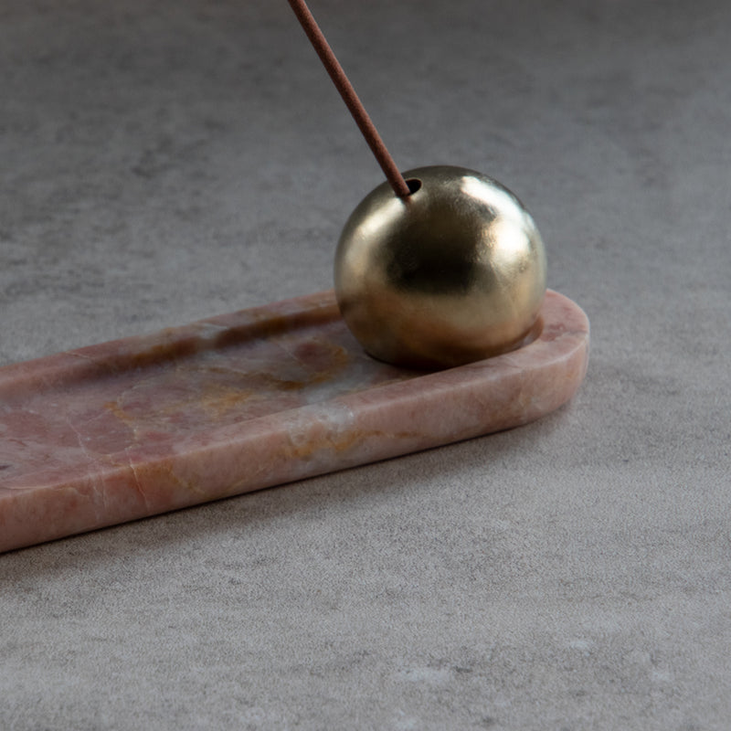 GF&CO. Marble Incense Tray-1 Pink Marble
