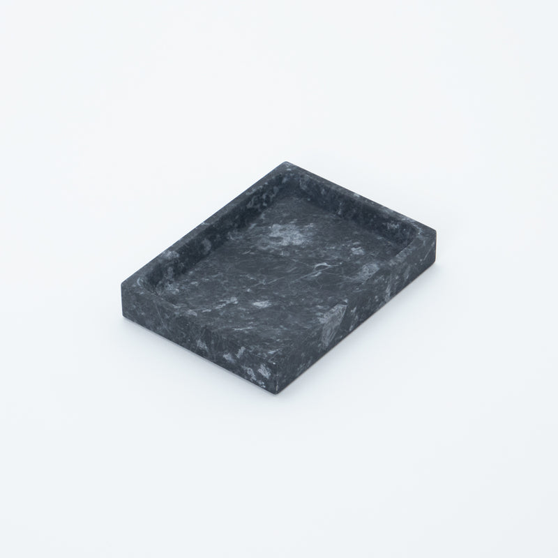 GF&CO. Marble Rectangle Tray S Gray Black