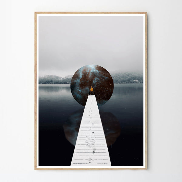 Enter the Void Collage Print by Constanza Urquiza