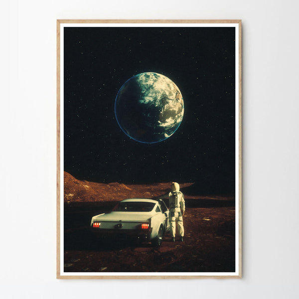 Far From Home Collage Print by Taudalpoi