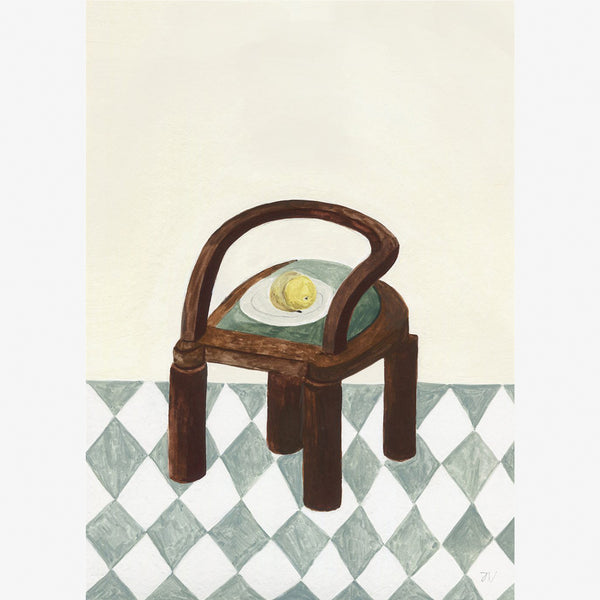 Chair with Fruit by Isabelle Vandeplassche