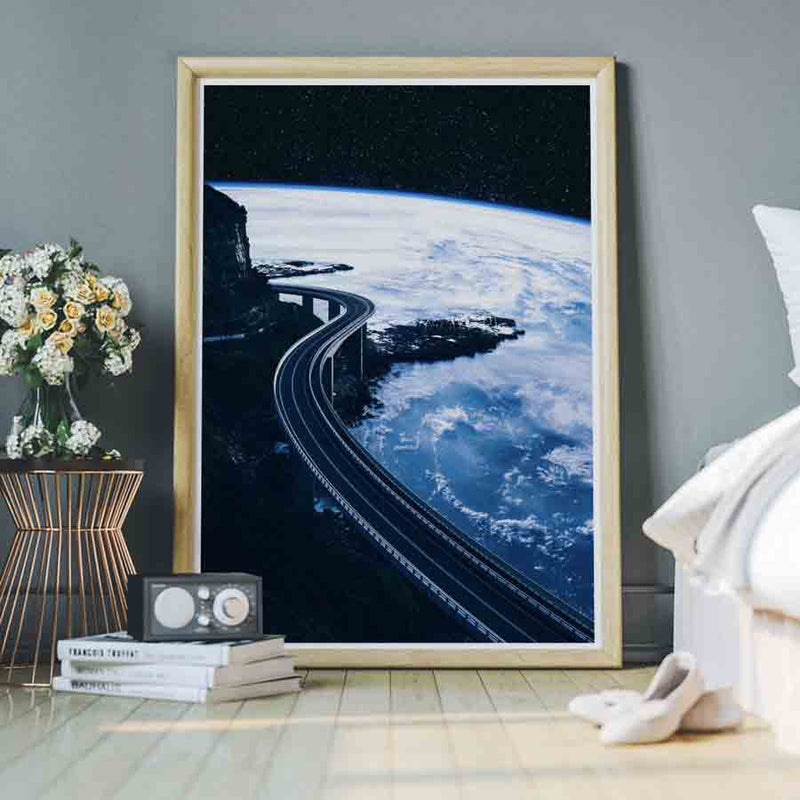 Highway to the World Digitial Collage Art by Taudalpoi