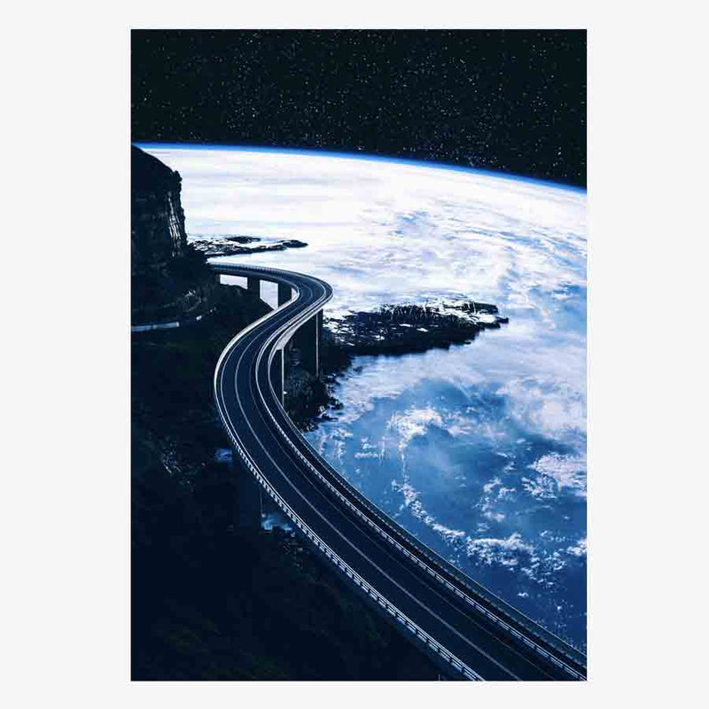 Highway to the World Digitial Collage Art by Taudalpoi