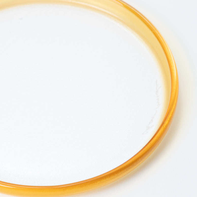 CLEARMOOD Schale Plate L Pale Amber