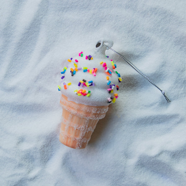 Christmas Ornament Ice Cream Cone