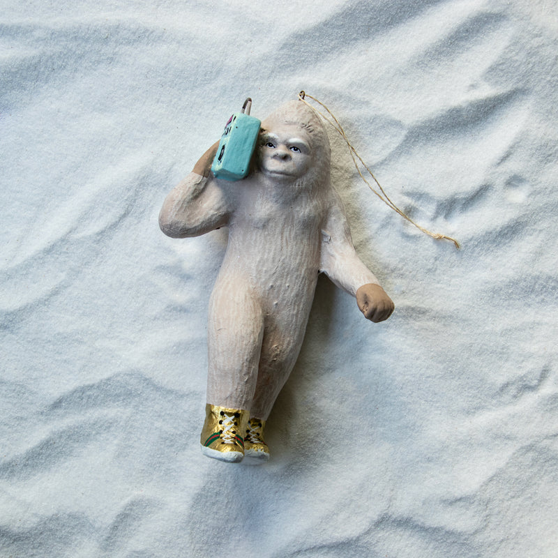 Christmas Ornament Hipster Bigfoot A