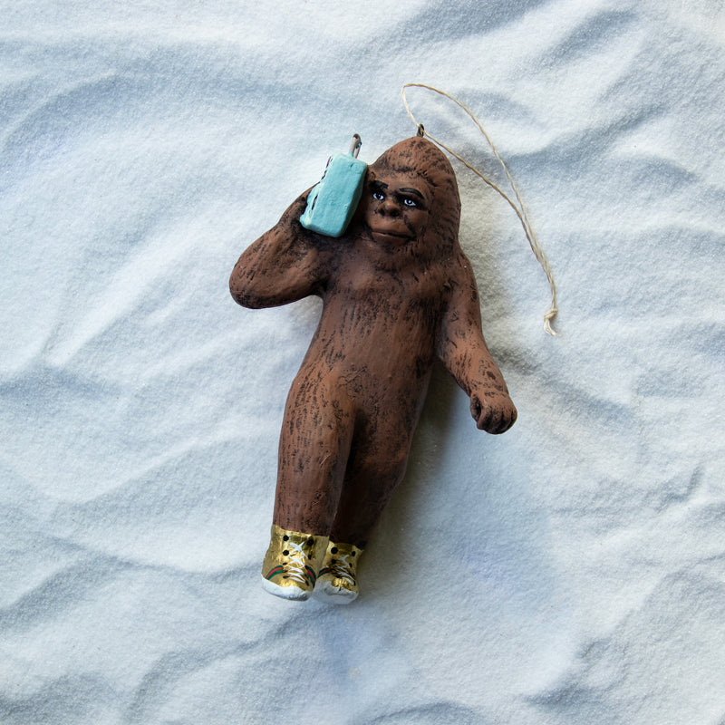 Christmas Ornament Hipster Bigfoot B