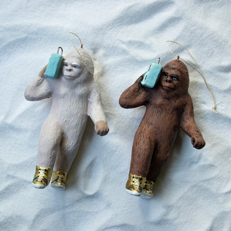 Christmas Ornament Hipster Bigfoot A
