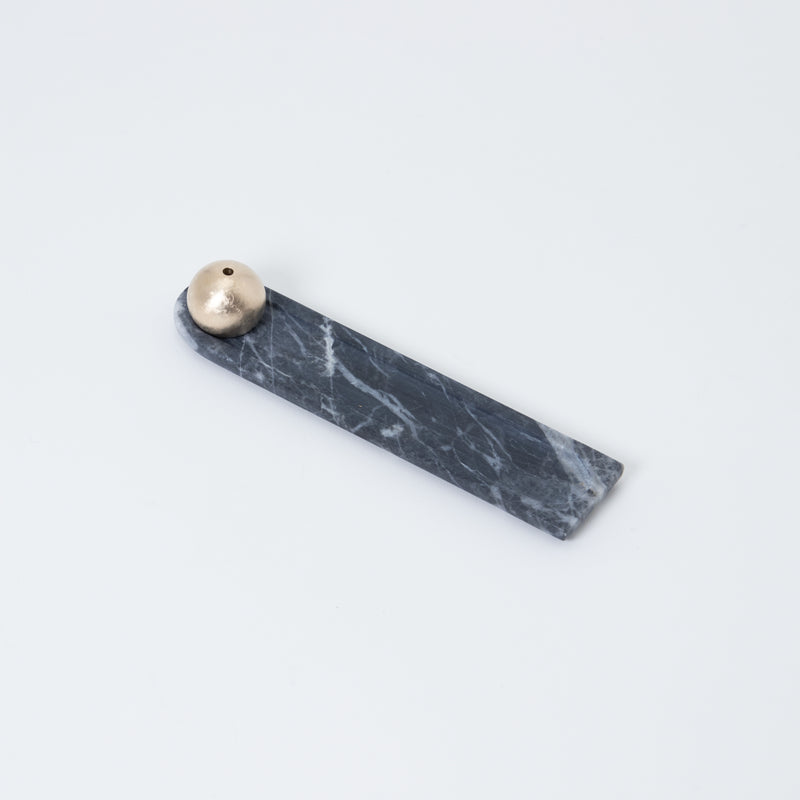 GF&CO. Marble Incense Tray-1 Gray Black