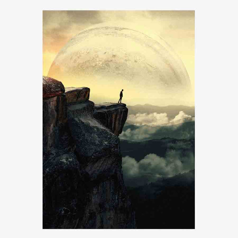 Moonstruck Sci-fi Collage Art Print by Taudalpoi