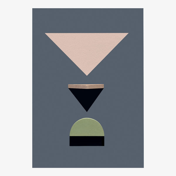 Bizarre Love Triangle Abstract Print by Eloisa Iturbe