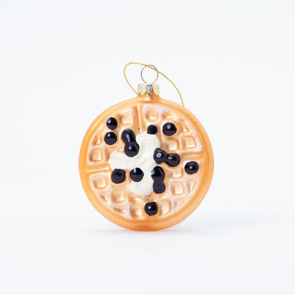 Christmas Ornament Blueberry Waffle