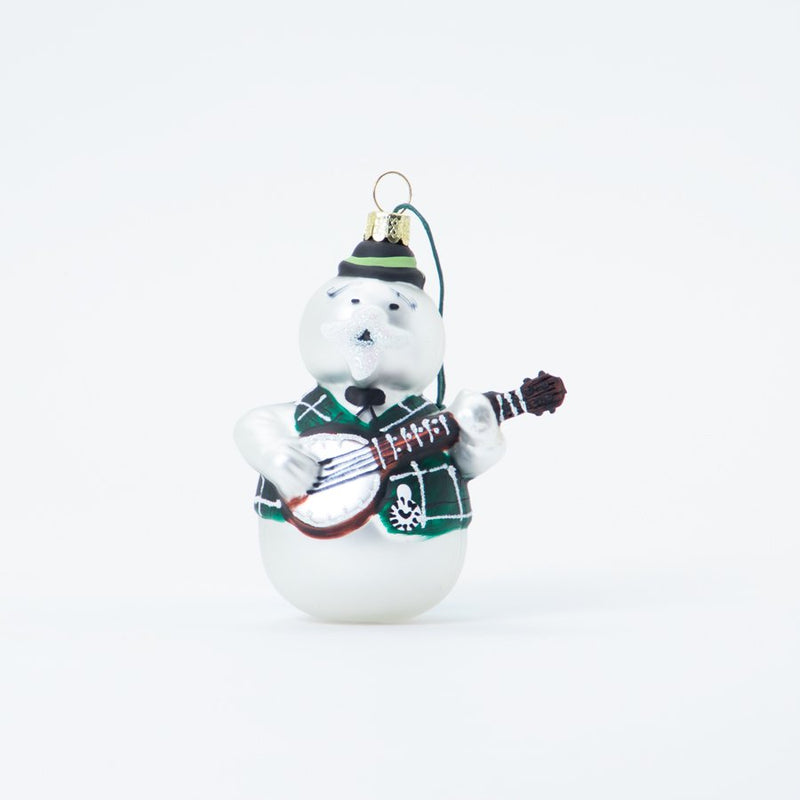 Christmas Ornament Guitar Snowman
