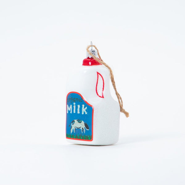 Christmas Ornament Milk Bottle
